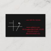 Carte De Visite symbole de cigale (Dos)