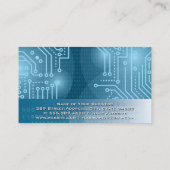 Carte De Visite Symbole de codage | Circuit Board | Code binaire (Dos)