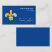 Carte De Visite Symbole de Fleur de Lis (Devant / Derrière)