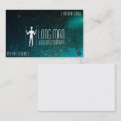 Carte De Visite Symbole de géoglyphe - Logo simple Long Man (Devant / Derrière)