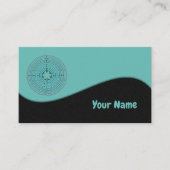 Carte De Visite Symbole de géométrie sacrée - Chartres Labyrinthe (Devant)
