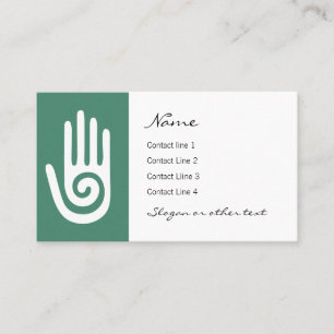 Carte De Visite Symbole de guérison de la main spirale