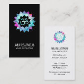 Carte De Visite *~* SYMBOLE DE GUÉRISON DE L'ÉNERGIE Lotus Mandala (Devant / Derrière)