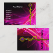 Carte De Visite SYMBOLE DE GUÉRISON Médicale DE L'ASCLEPIUS ROD PI (Devant / Derrière)