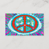 Carte De Visite SYMBOLE DE LA PAIX TRIppY Abstrait (Dos)
