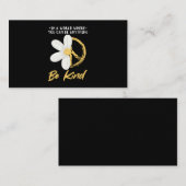 Carte De Visite SYMBOLE DE LA PAYE Fleur Jardin Hippie (Devant / Derrière)