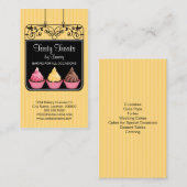 Carte De Visite Symbole de la vitrine de la boulangerie Cupcake (Devant / Derrière)