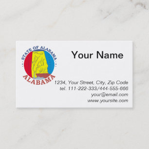 Carte De Visite Symbole de l'Alabama