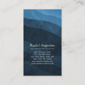 Carte De Visite Symbole de l'OM bleu et or de l'instructeur de méd (Dos)