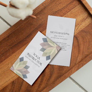 Carte De Visite Symbole de Lotus Om Yoga coloré élégant Mandala