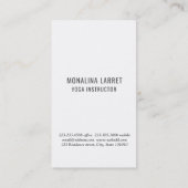 Carte De Visite Symbole de méditation de Chakra Instructeur de Yog (Dos)