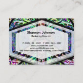 Carte De Visite Symbole de paix avec la paix, harmonie, équilibre (Dos)