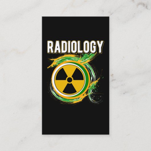 Carte De Visite Symbole de radiologie Radiologiste Xray (Devant)