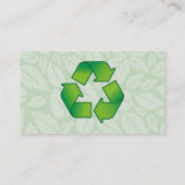 Carte De Visite Symbole de recyclage (Dos)