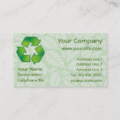 Carte De Visite Symbole de recyclage (Devant)