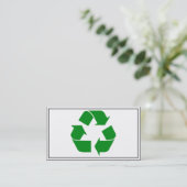 Carte De Visite Symbole de recyclage - Vert (Debout devant)