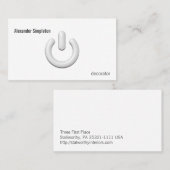 Carte De Visite Symbole de réserve (Devant / Derrière)