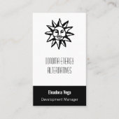 Carte De Visite Symbole de Sun (Devant)