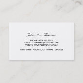 Carte De Visite Symbole de taxi jaune (Dos)