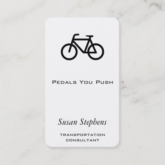 Carte De Visite Symbole de vélo (Devant)
