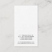 Carte De Visite Symbole de vélo (Dos)