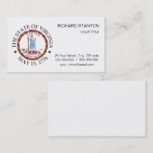 Carte De Visite Symbole de Virginie (Devant / Derrière)