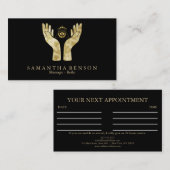 Carte De Visite Symbole des mains de guérison Chakra Reiki Pratici (Devant / Derrière)