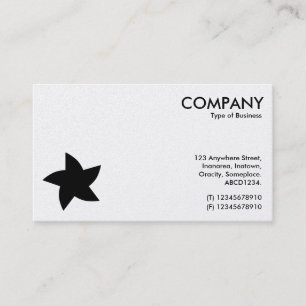 Carte De Visite Symbole d'étoile tournante - Côtés alternatifs (or