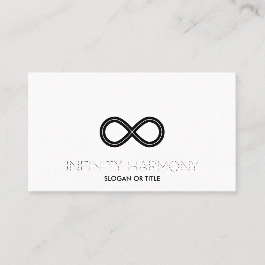 Carte De Visite Symbole d'harmonie d'infini (Devant)