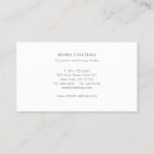 Carte De Visite Symbole d'infini Arts de guérison (Dos)