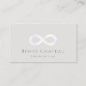 Carte De Visite Symbole d'infini Arts de guérison (Devant)