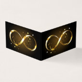 Carte De Visite Symbole d'infini doré (Extérieur)