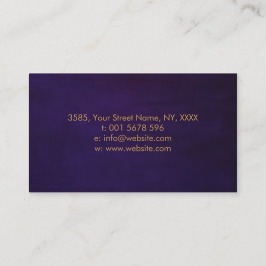 Carte De Visite Symbole d'infini Papillon de couleur Splatter (Dos)