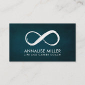 Carte De Visite Symbole d'infini - Peinture blanche contours Ca d' (Devant)
