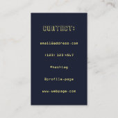 Carte De Visite Symbole DJ géant gras (Dos)