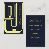 Carte De Visite Symbole DJ géant gras (Devant / Derrière)