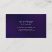 Carte De Visite Symbole double spirale - Flux de lavande (Dos)