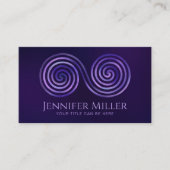 Carte De Visite Symbole double spirale - Flux de lavande (Devant)