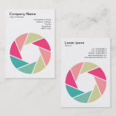 Carte De Visite Symbole d'ouverture - Couleurs 01 (Devant / Derrière)