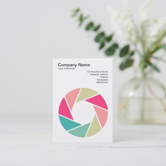 Carte De Visite Symbole d'ouverture - Couleurs 01 (Debout devant)