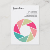 Carte De Visite Symbole d'ouverture - Couleurs 01 (Dos)