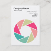 Carte De Visite Symbole d'ouverture - Couleurs 01 (Devant)