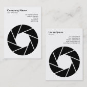 Carte De Visite Symbole d'ouverture - noir (Devant / Derrière)