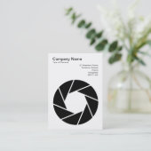 Carte De Visite Symbole d'ouverture - noir (Debout devant)