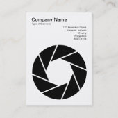 Carte De Visite Symbole d'ouverture - noir (Devant)