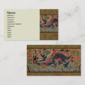 Carte De Visite Symbole dragon chinois Antique asiatique (Devant / Derrière)