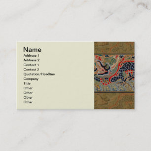 Carte De Visite Symbole dragon chinois Antique asiatique