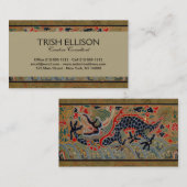 Carte De Visite Symbole dragon chinois Antique asiatique (Devant / Derrière)