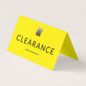 Carte De Visite Symbole du comptoir de compensation jaune noir (Devant)