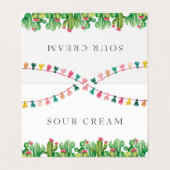 Carte De Visite Symbole du Fiesta Taco Bar Party (Extérieur déplié)